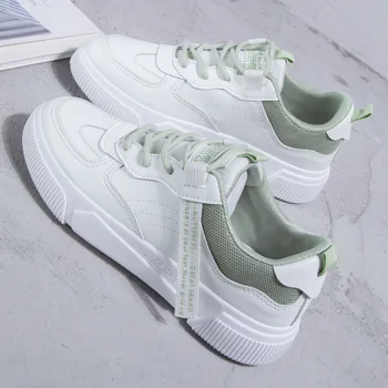 

2020 Women Sneakers Fashion Breathble Vulcanized Shoes Women Pu Leather Platform Shoes Women Lace Up Casual Shoes Shoes Woman 40