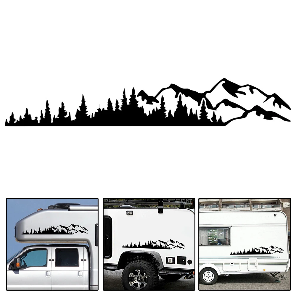 

2020 NEW Fashion Mountains Car Sticker Art Pattern Decors For Car Body Window Glue Decoration Vinyl Stickers Accessories