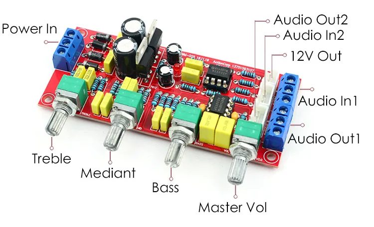 CIRMECH NE5532 OP-AMP HIFI 증폭기 프리 앰프 볼륨 톤 EQ 제어 보드 DIY 키트 및 완제품