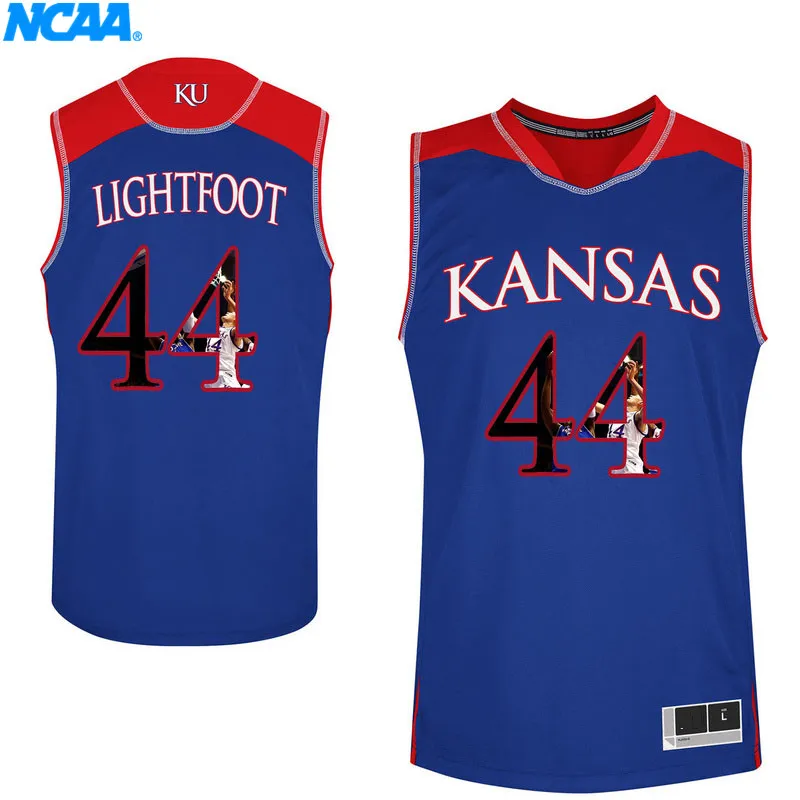 Новое поступление высокое качество Kansas Jayhawks Lucas#33 Young#21 футболка колледжа ограниченная Спортивная футболка S-XXXL