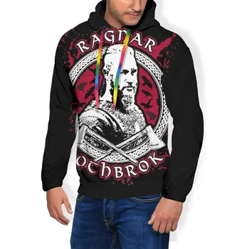 

Vikings Ragnar Hoodie Ragnar Lothbrok - King Hoodies Nice Long Length Pullover Hoodie Polyester Hoodies