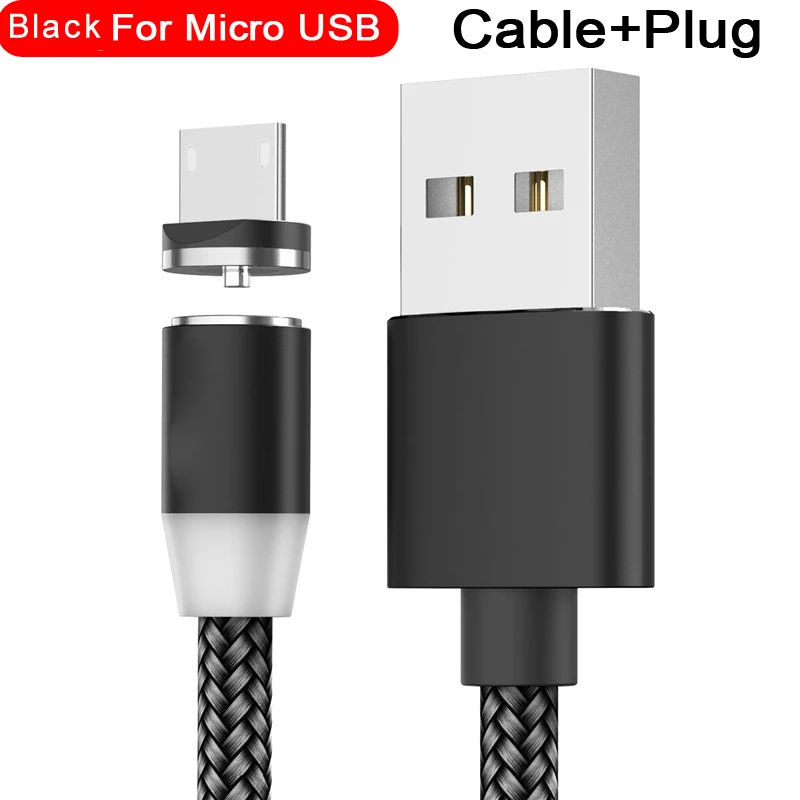 Магнитный кабель USB для быстрой зарядки кабель usb type C Магнитный кабель для зарядки данных Micro USB кабель для мобильного телефона USB шнур