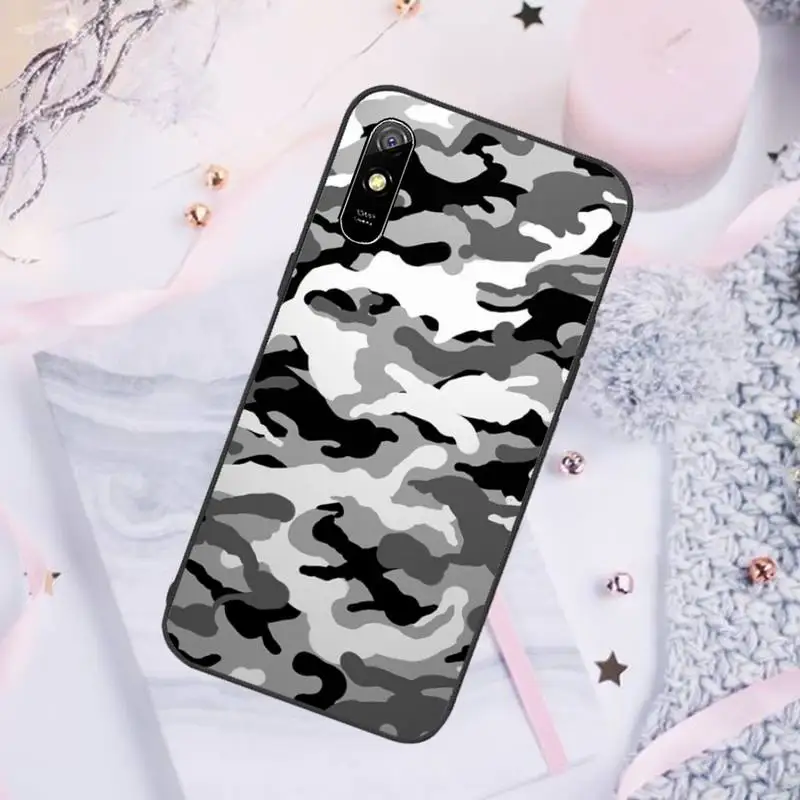 cases for xiaomi blue Camouflage Phone Case For Xiaomi Redmi note 7 8 9 pro 8T 9A 9S Mi Note 10 Lite pro xiaomi leather case cover Cases For Xiaomi