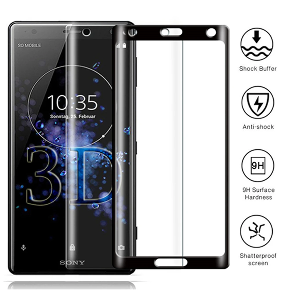 3D On для sony Xperia Xa2 Plus Xa1 ультра закаленное стекло Xz3 защитное стекло Xz2 Премиум протектор экрана чехол XA; XZ 1 2 лист 9H пленка