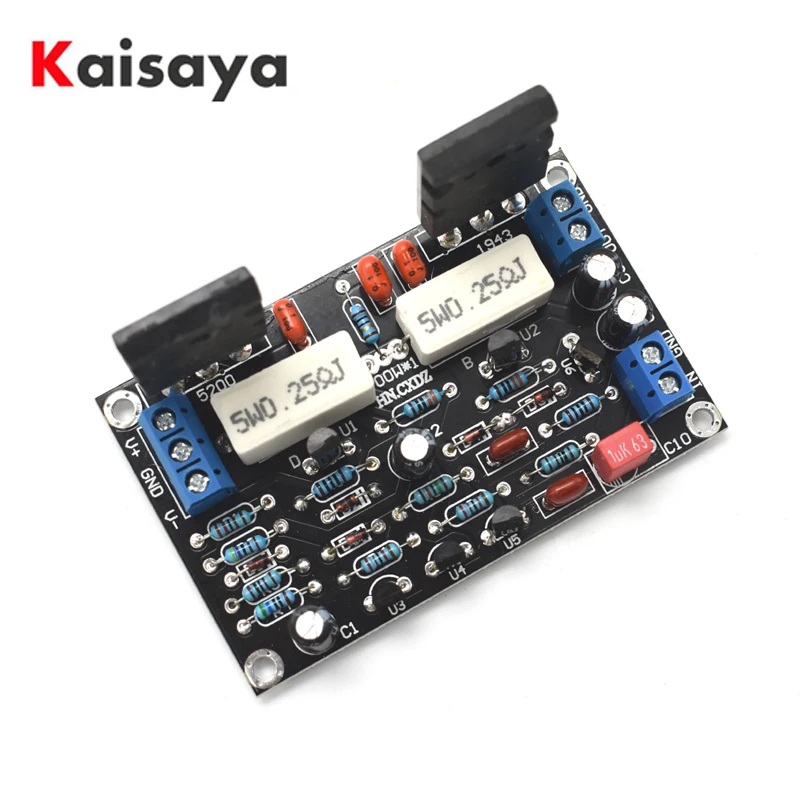 HIFI Audio Amplifier-Board 2SC5200 2SA1943 New-Tube Mono-Channel DC 100W 35V C1-001