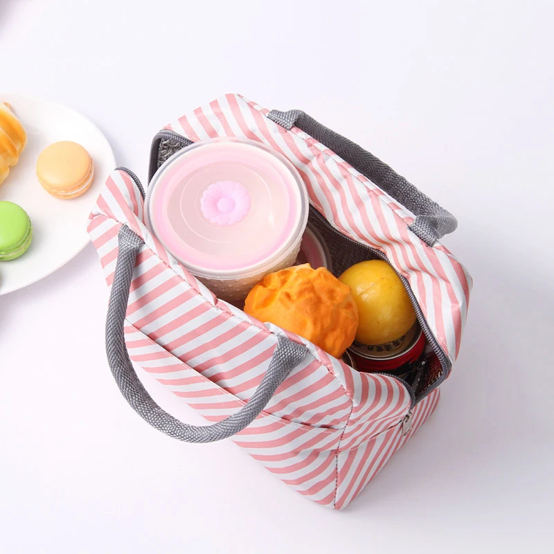 Fashion Pattern Cooler Lunch Bag Insulated Thermal Food Portable Lunch Box Functional Food Picnic Lunch Bags For Women Kids 5