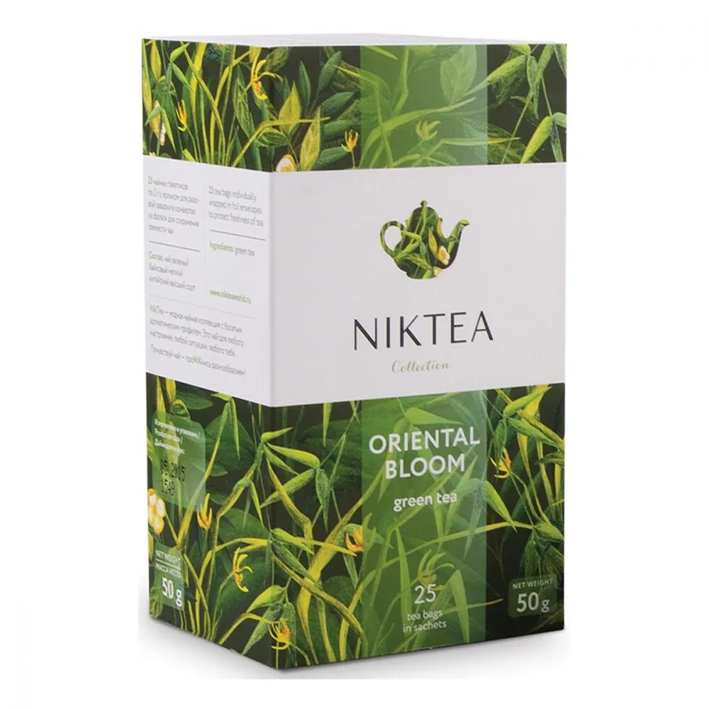 Чай Niktea &quotOriental Bloom&quot зеленый 25 пакетиков | Продукты