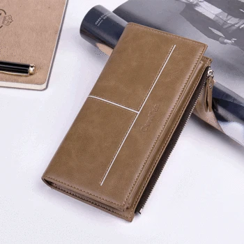 

MEN'S LONG Pattern Wallet Retro Zipper Bag Card Bit More Purse Wallet Direct Supply