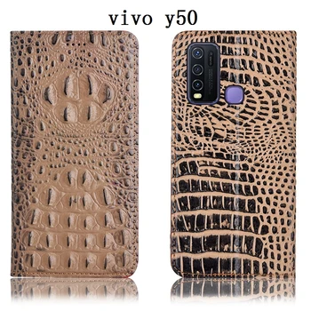 

Business Natural leather flip case card slot holder for ViVO Y9S/ViVO Y7S/ViVO Y5S/ViVO Y50 flip phone case coque stand funda