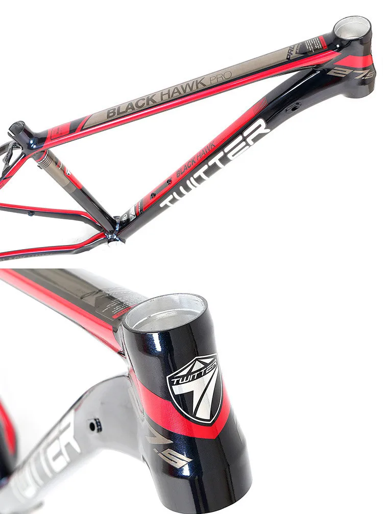 Best Twitter Black Hawk Pro Aluminum Alloy Mountain Bike Frame XC Off-road Level Magic Color Color-changing Paint Bicycle Frame 8