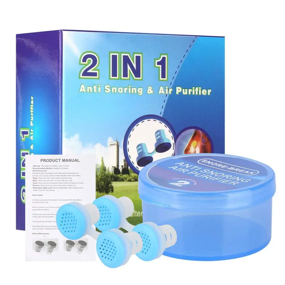

2pcs Anti Snoring nose clip Devices Professional Snore Stopper Nose Vents Snore Nasal Dilators for Better Sleep