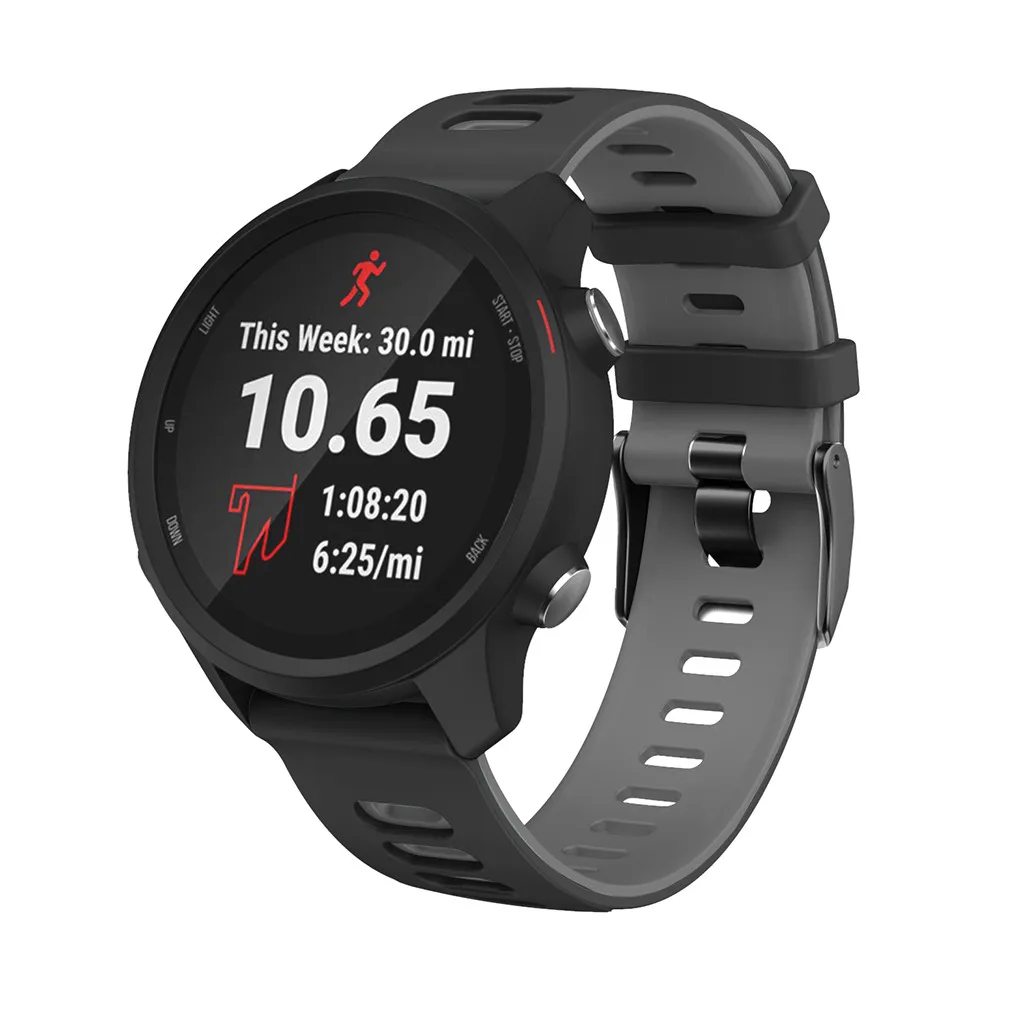 Спортивный силиконовый сменный ремешок для наручных часов Garmin Forerunner 245 245 м Смарт-часы браслет носимые Аксессуары#917