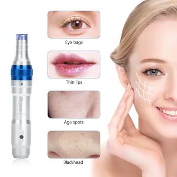 

Ultima A6 Electric Derma Pen with 12Pin Needles Stretch Marks Wrinkle Remove Eyebrows Eyeliner Lips Skin Micro Needling Tool