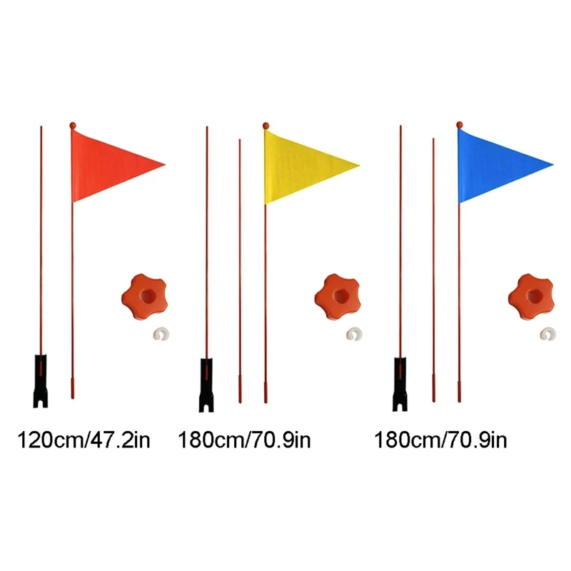 Bandera para bicicleta para niños y niñas, banderín de seguridad para bicicleta
