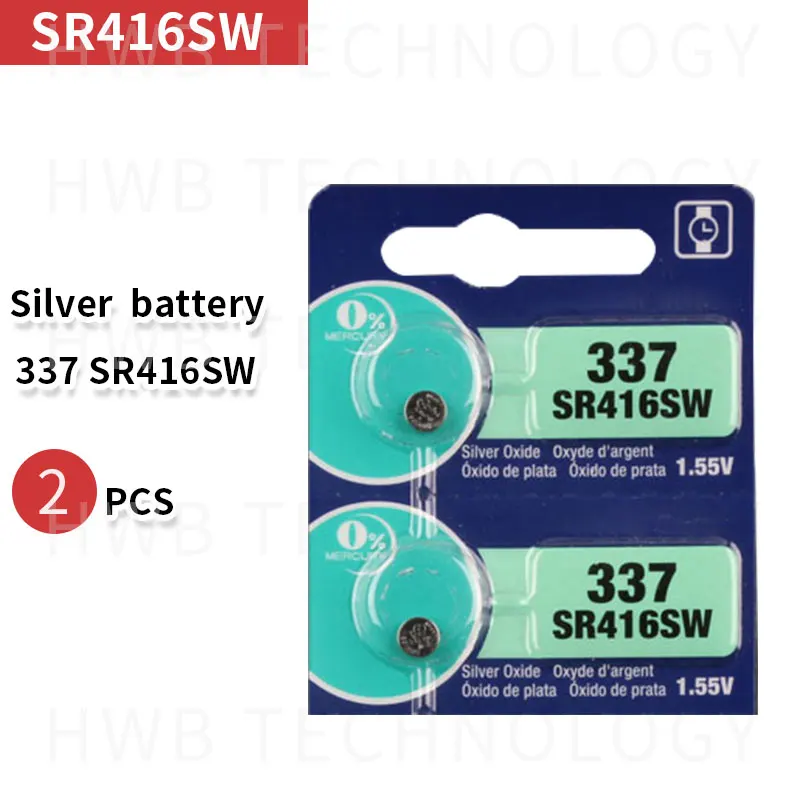 2х Новый долговечный 337 SR416SW 623 D337 V337 SP337 часы батарейка кнопка монета сделано в