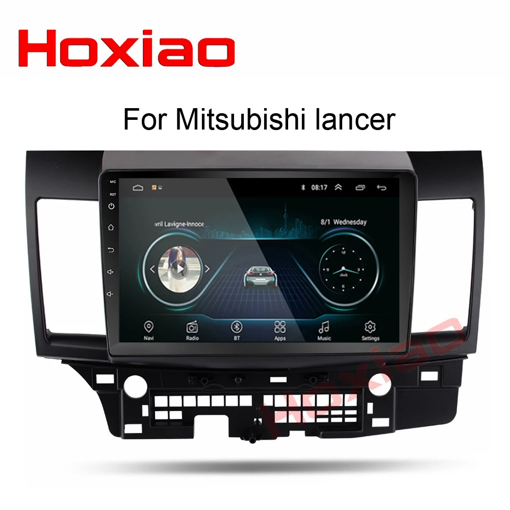 Android Автомагнитола для Mitsubishi lancer 10 дюймов 1024*600 четырехъядерный wifi Bluetooth Видео Аудио мультимедиа 2 din Автомобильный dvd-плеер