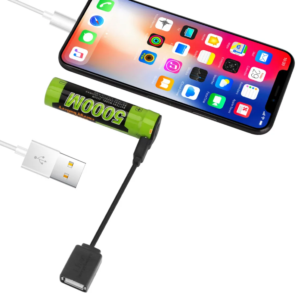 5 шт. USB 5000M 18650 3 7 V 3500mAh интеллектуальная аккумуляторная батарея для мобильных