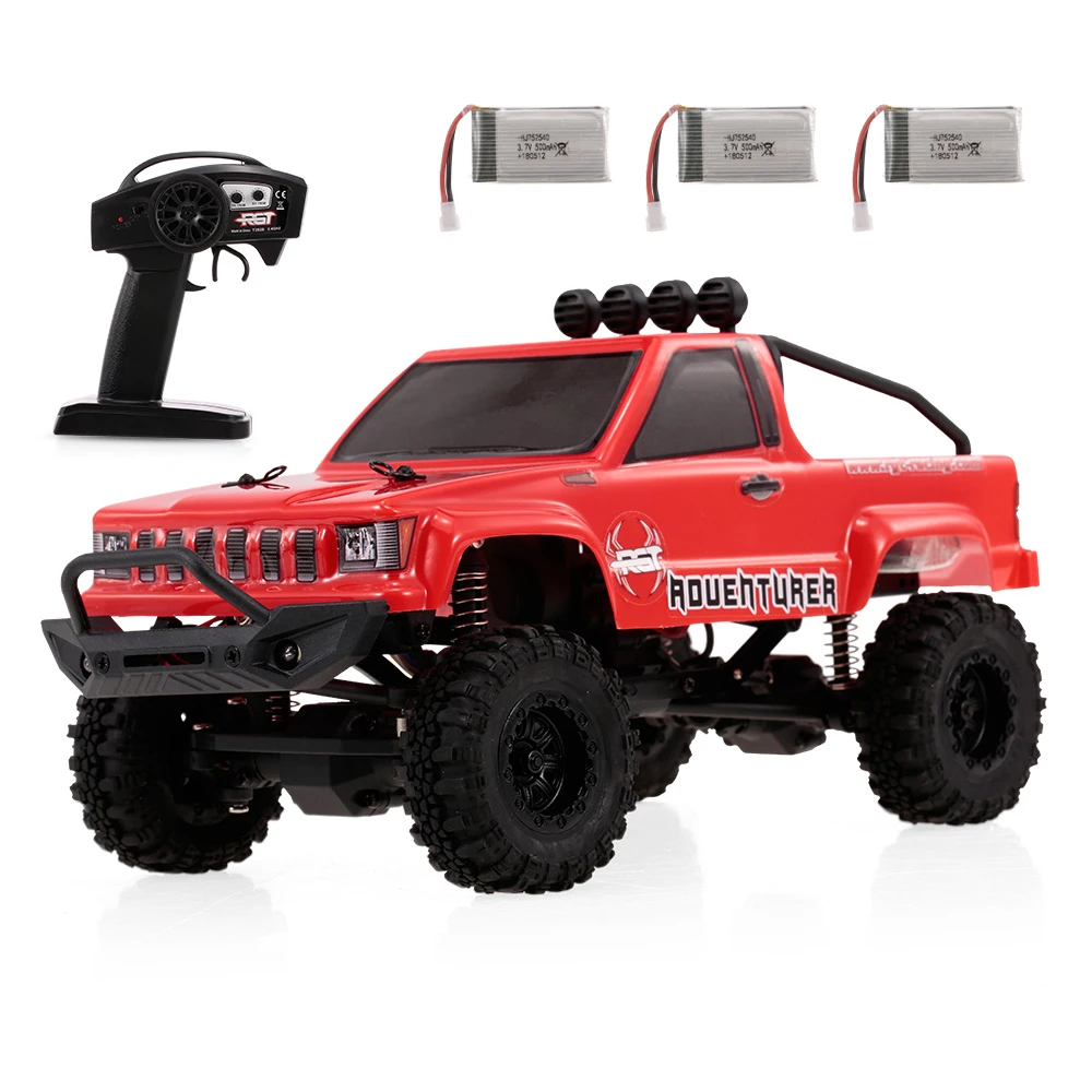 

RGT Toys for Children RC Car 136240 1/24 Crawler Remote Control Car 2.4G 4WD 15KM/H Off-road Buggy with 3 Battery