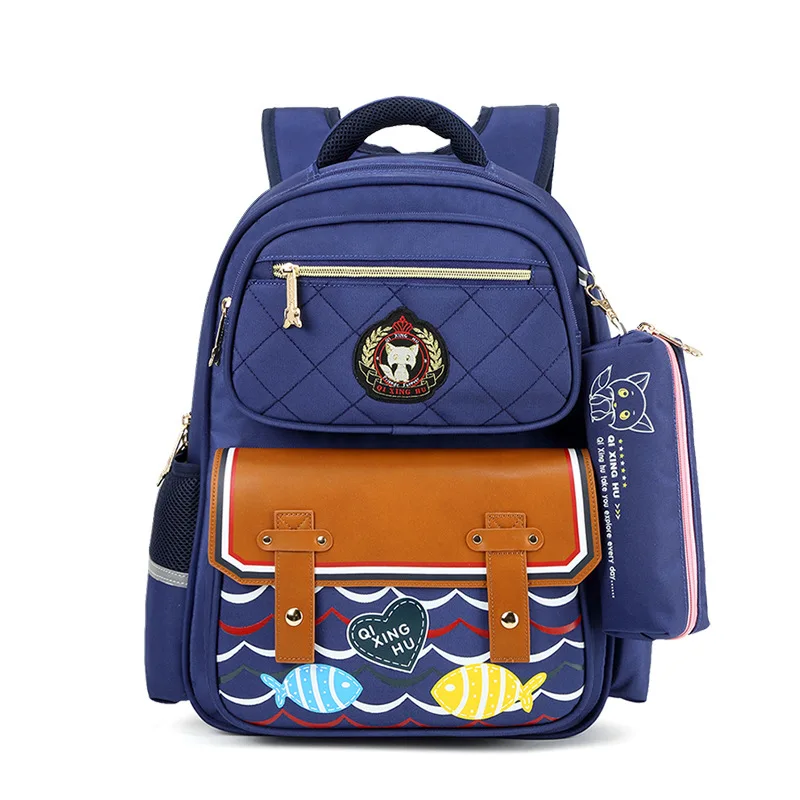 

Korean-style Schoolbag for Elementary School Students 1-3-6 Grade BOY'S And GIRL'S Burden Relieving Cartoon Cute CHILDREN'S Scho