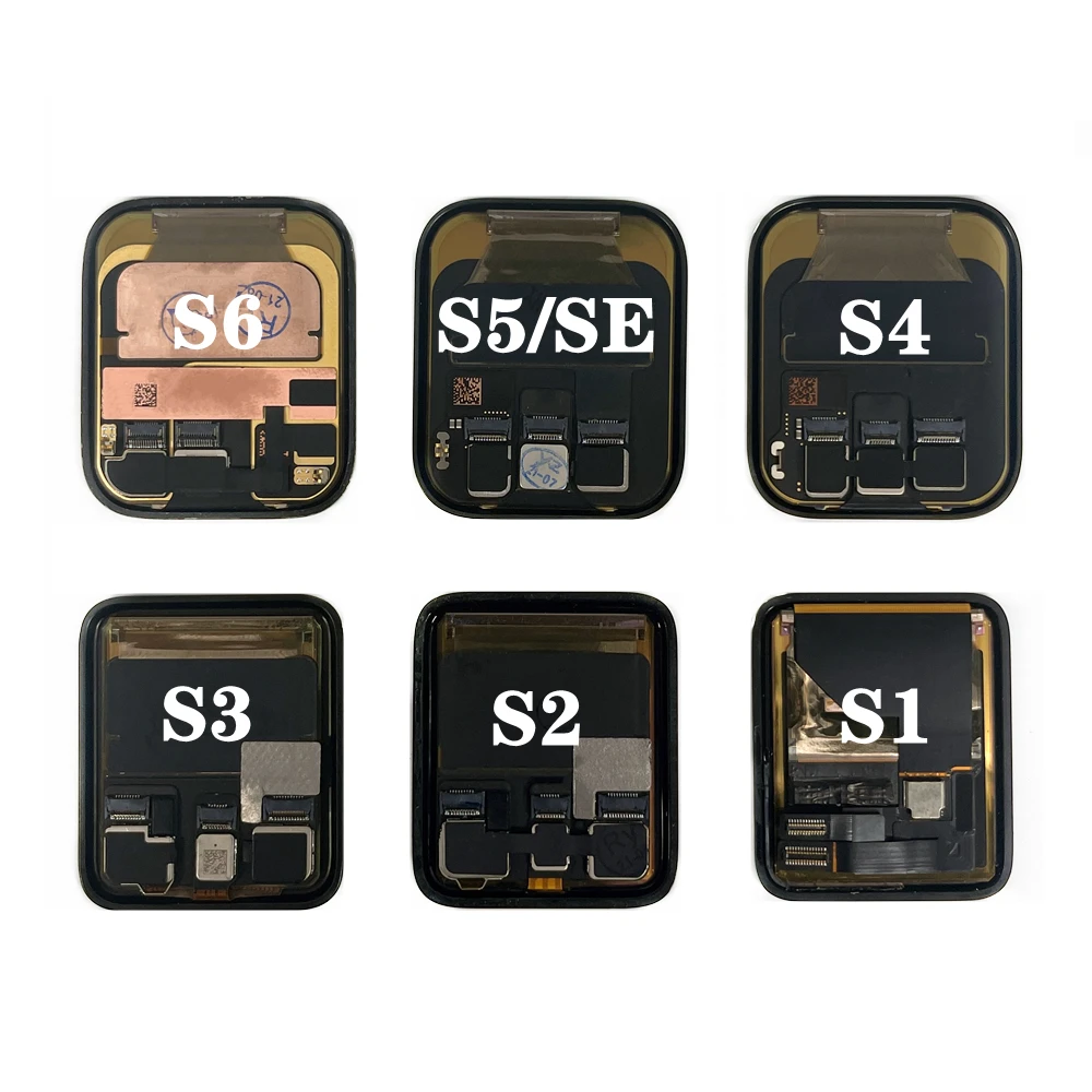Оригинальный ЖК-дисплей для Apple Watch Series 1 2 3 4 5 6 38 мм 40 42 44 с сенсорным экраном