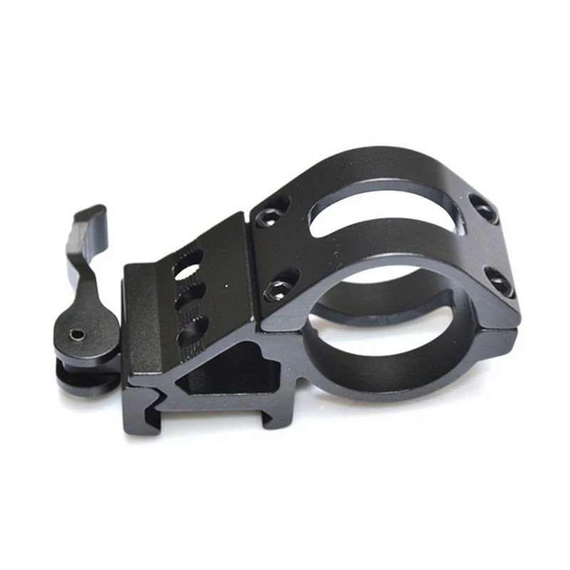 ar 15 accessories Tactical aluminum airsoft 25.4mm Offset flashlight holder QD 30mm scope mount for hunting rifle scope (2)