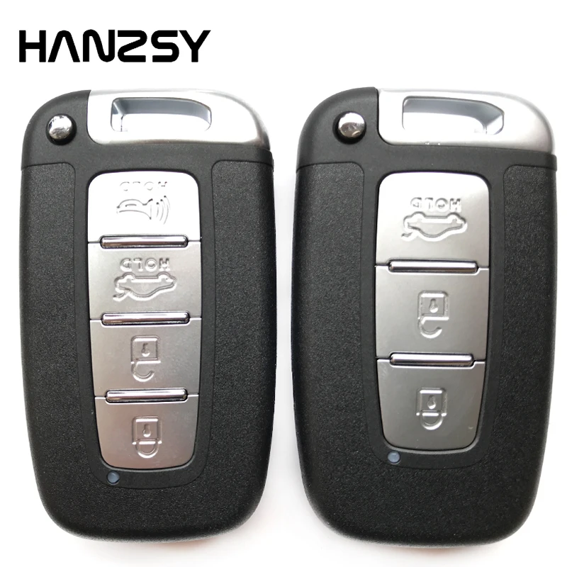 3/4 кнопочный автомобильный смарт ключ чехол для Hyundai IX35 Sonata 8 Kia Forte Sportage K2 K5