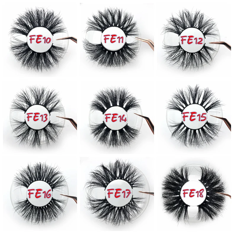 Mikiwi Free custom Logo 25mm lashes 10/20/30/50/100 Wholesale Glitter Paper Square case packaging Label Makeup Box Mink Lashes 4