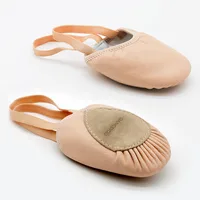 Girls Professional Ballet Shoes Leather Soft Sole Half-covered Gymnastics Ballet Slippers Practise Ballerina Shoes Dance Shoes 1