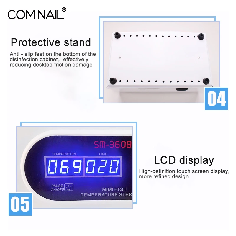 Preise Maniküre Sterilisator Instrument Autoklav Desinfektor Box LCD Display Hohe Temperatur Trockene Hitze Sterilisator für Maniküre Werkzeuge