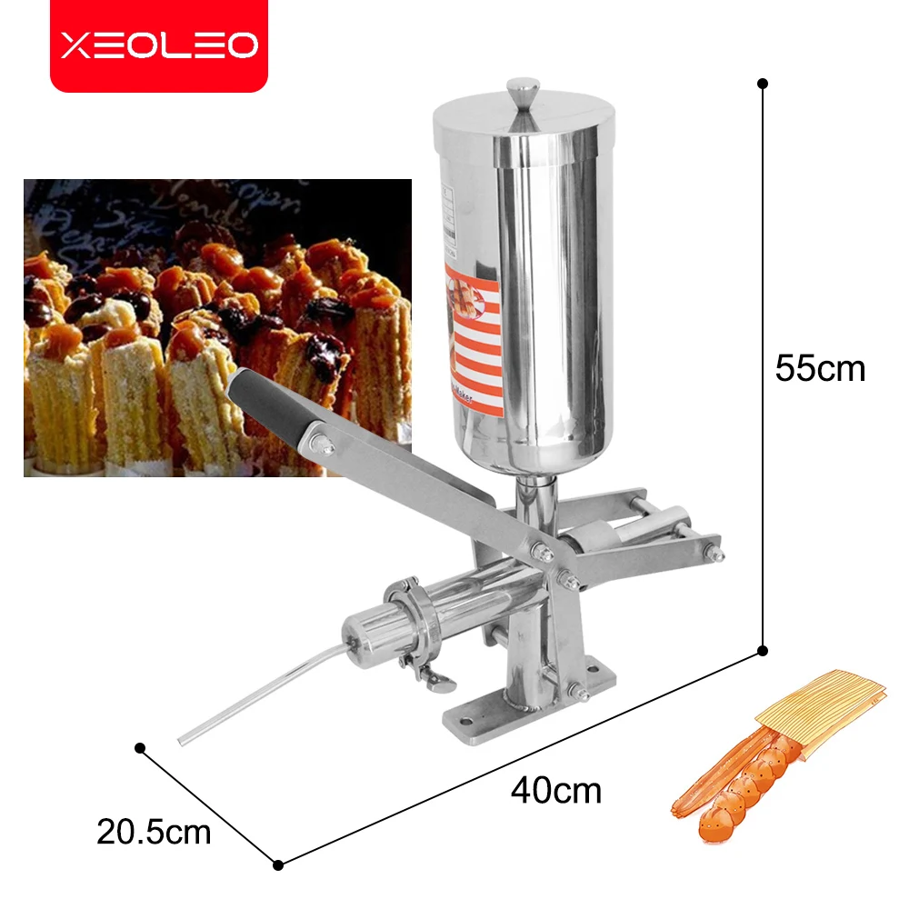 XEOLEO Churros filler аппарат для заполнения палочек Чуррос 5L устройство розлива варенья