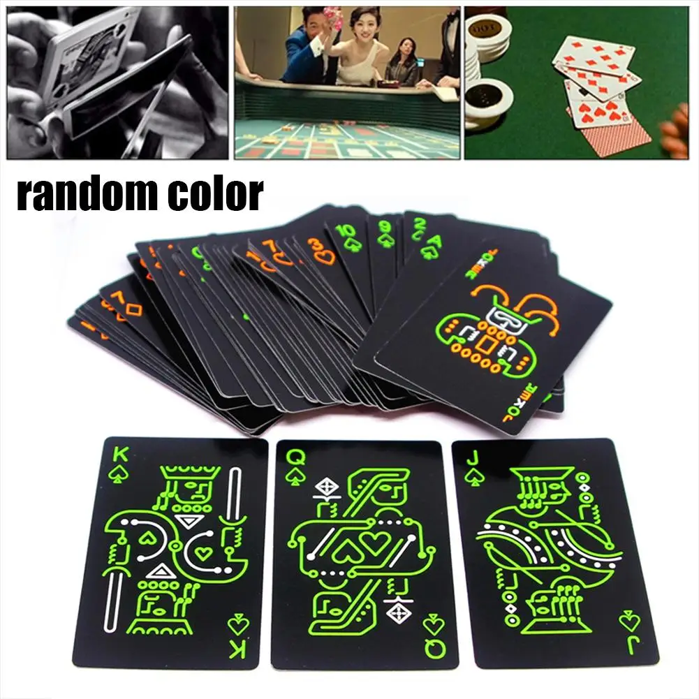 

Playing Card Glow In The Dark Bar Party KTV Night Luminous Collection Special Poker