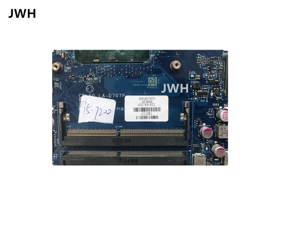 Для hp 15-AY материнская плата i5-7200 LA-D707P 903789-001 903789-501 903789-601 протестированная Рабочая