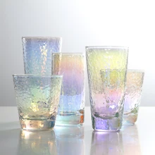 Японский градиент стеклянная чашка креативный Круглый прозрачный стакан для воды Tazas Para кафе студенческий сок молоко Термостойкое стекло MM60BLB