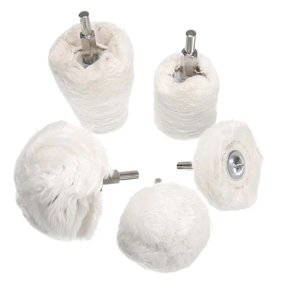 

5X POLISHING BUFFING PADS MOP WHEEL DRILL FOR POLISHER ALUMINUM STAINLESS STEEL