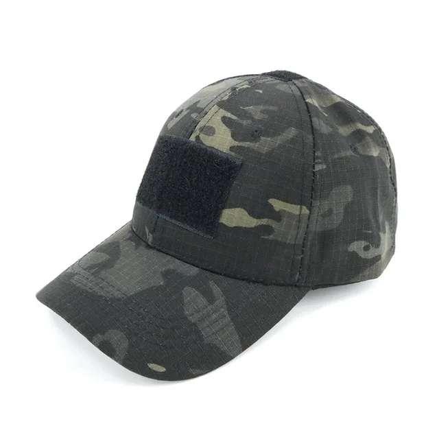 Outdoor Sport Caps Camouflage Hat Baseball Caps Simplicity Tactical Military Army Camo Hunting Cap Hats Adult Cap Black camo