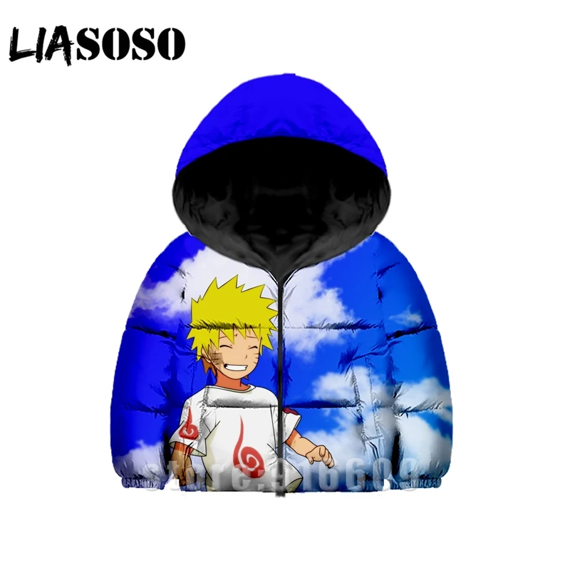 Детские толстовки Uzumaki Naruto с 3D принтом для мужчин и женщин; детские толстовки с капюшоном в стиле аниме; детский зимний пуховик; детские толстовки с капюшоном с героями мультфильмов в стиле Харадзюку - Цвет: 5