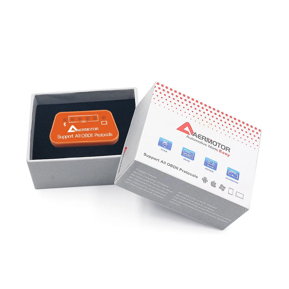 Супер Мини ELM327 Bluetooth V2.1/V1.5 OBD2 автомобильный диагностический инструмент ELM 327 Bluetooth 4,0 для Android/Symbian OBDII протокол