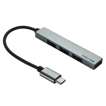 

200pcs/lot Type C HUB 4 Port USB-C to USB 2.0 Splitter Converter OTG Adapter Cable for Macbook PC Laptop Notebook Accessories