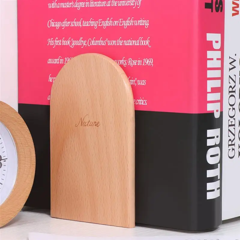 2 предмета Нескользящая деревянная Heavy Duty книга подставки держатели для книг