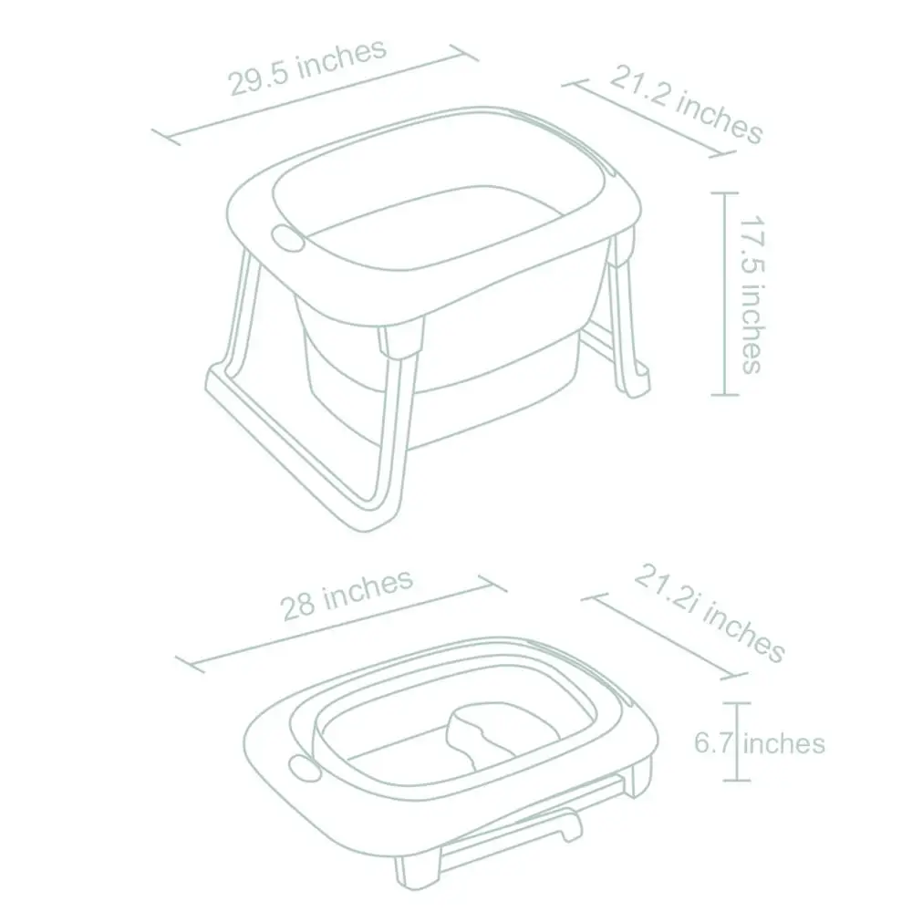 3-in-1 Baby Bath Tub Portable Toddler Collapsible Bathtub Folding Infant Shower Basin Anti Slip Skid Proof for 0-10 Years 3-in-1 Baby Bath Tub Portable Toddler Collapsible Bathtub Folding Infant Shower Basin Anti Slip Skid Proof for 0-10 Years