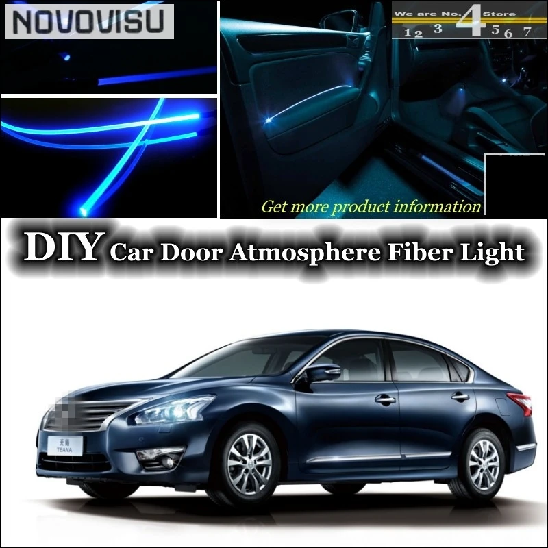 Novovisu для Nissan Teana J31 J32 L33 интерьер окружающего света настройки атмосферу волокно