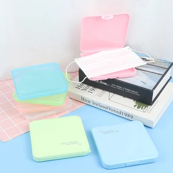 

1PCS Portable Travel Face Mask Package Organizer Case Storage Holder Box Container Dustproof Masks Storage Box