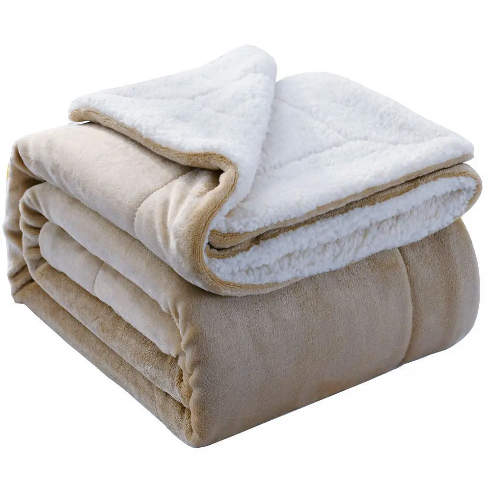 

Lamb Wool Bed Blankets For Sofa Thicken Fleece Blanket Travel Office Nap Blanket Winter Bed Cover Warm Weighted Throw Blankets