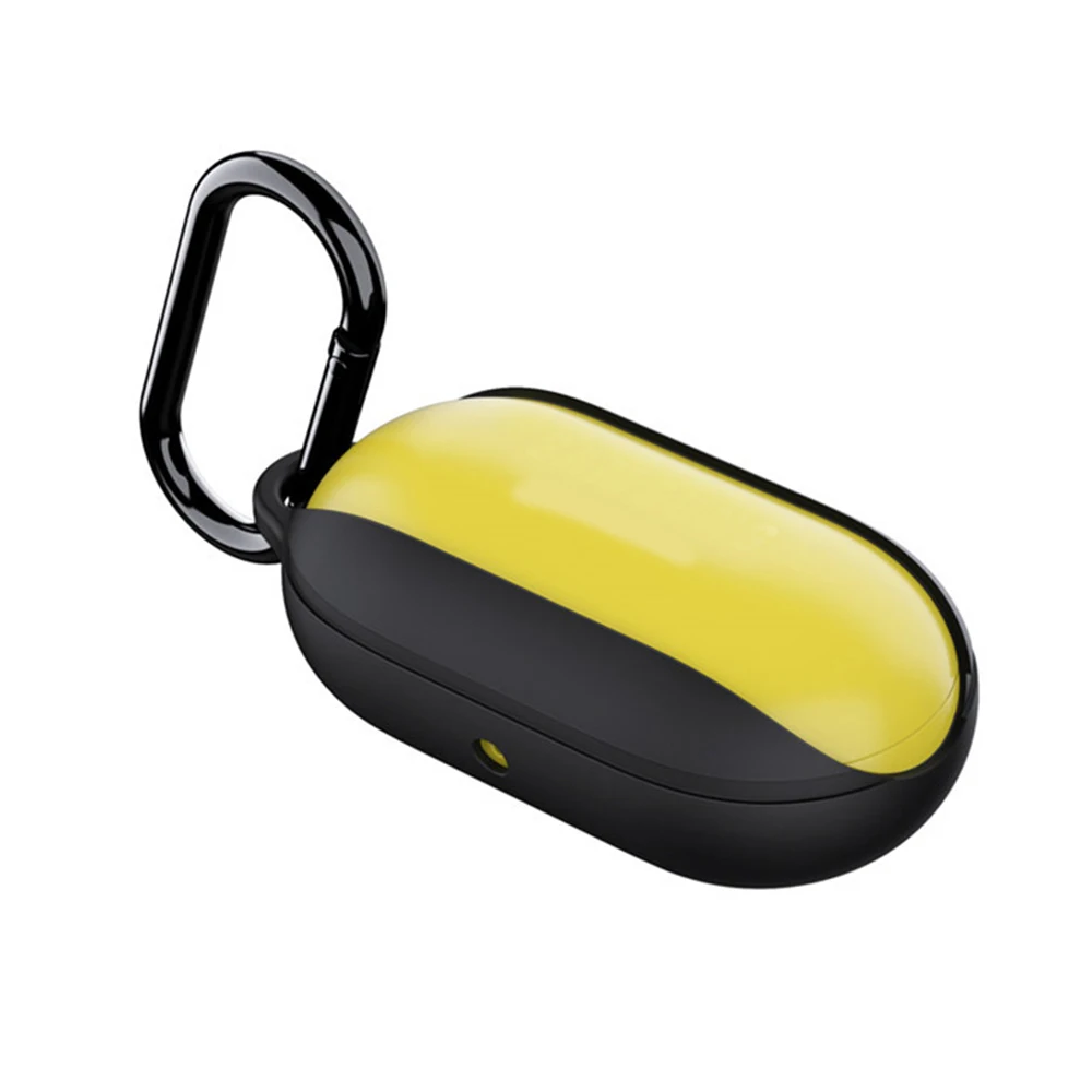 black For Samsung Galaxy Buds Bluetooth Headset Liquid Silicone Case with Hook Luminous with The Night Light Earphone Accessories - Цвет: black