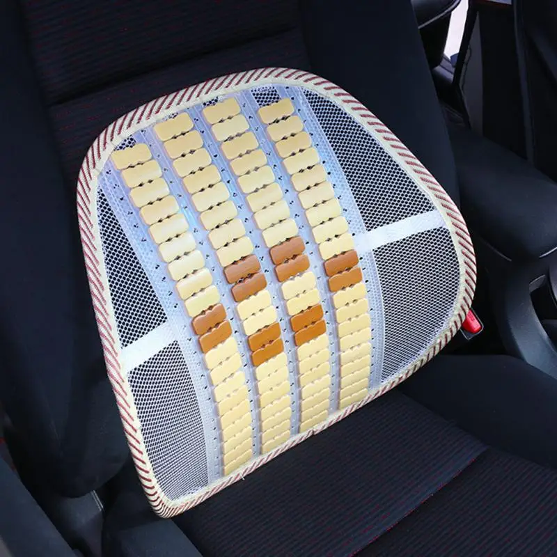 Universal Car Seat Back Support Chair Massage Lumbar Waist Cushion Mesh Breathable Backrest Office Home Interior Supplies