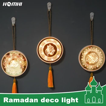 

ramadan decoration led lights room patio led battery holiday for home Islamic led closet light Quran Arab rope hanging lamp home