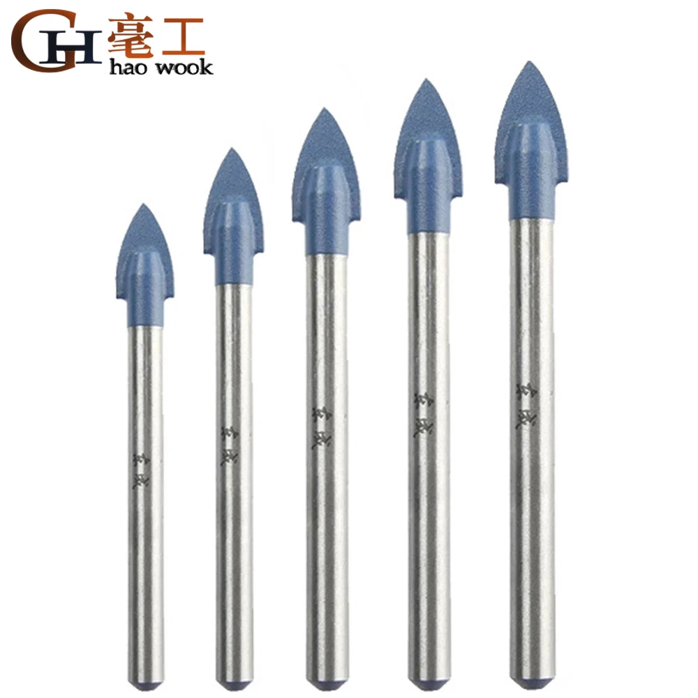 cam karo elmas ucu matkap ucu seti tungsten karbur uclu mizrak kafasi seramik karo mermer ayna matkap uclari drill bits aliexpress