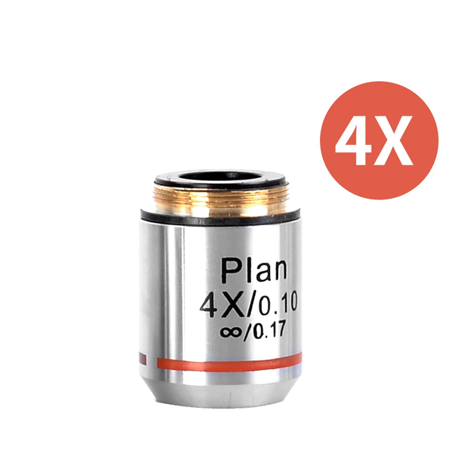 High Definition Microscope Achromatic Objective Lens Infinity Plan Din