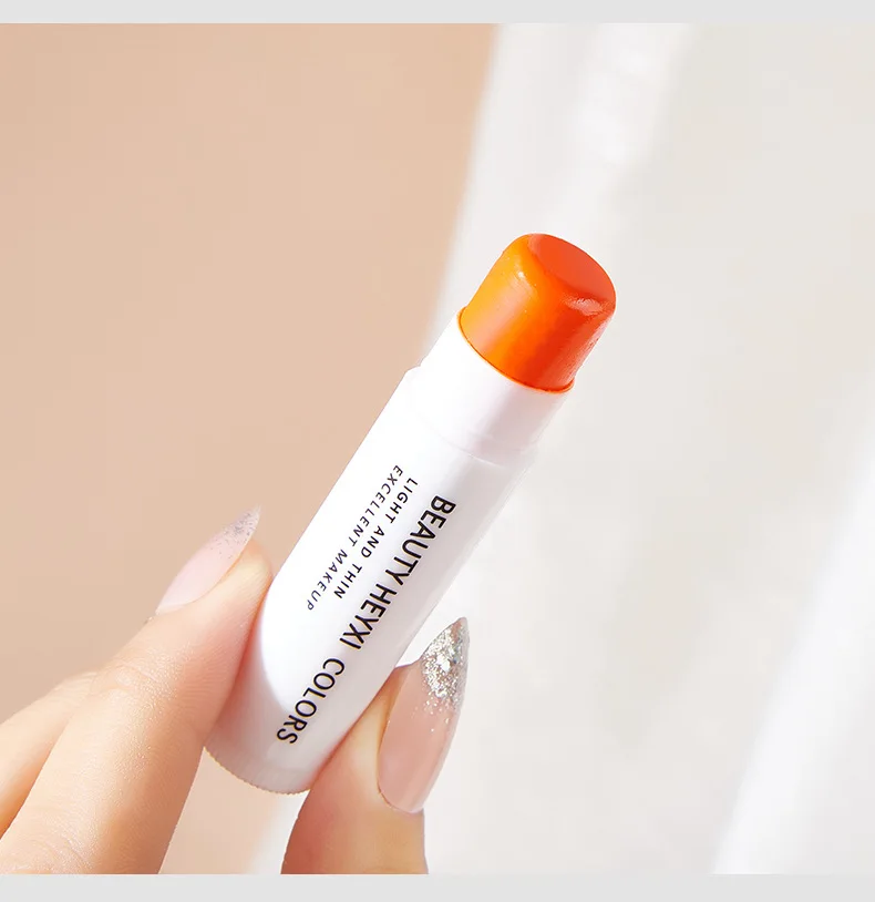 1Pcs Magic Color Changing Lipstick Orange Waterproof Moisturizer Lip Balm Long Lasting Nourish Protect Lips Care Makeup Cosmetic