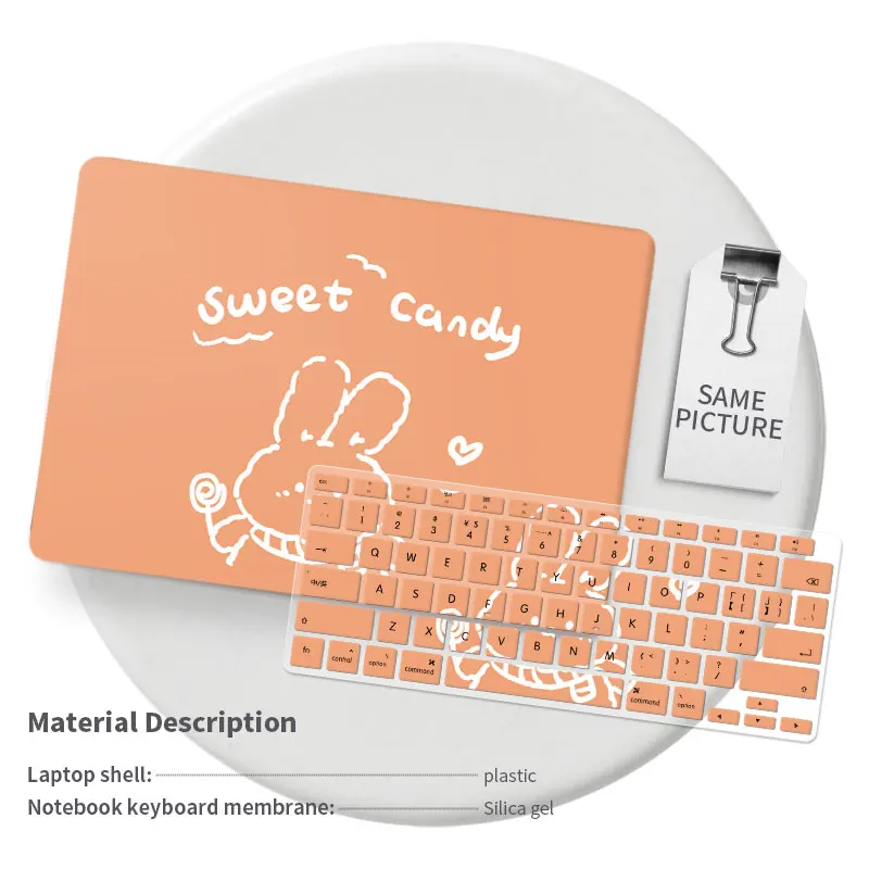 Capa Dura de Mármore para Laptop Tampa do Teclado para Macbook Air 13 m1 A2289 A2251 Pro 16 A2141 A2179 - Imagem 4